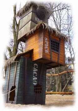 Koeln Zoo Spiellandschaft Kuenstlerische Holzgestaltung Kulturinsel Einsiedel 2013