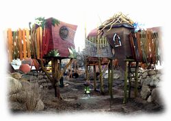 Thale Erlebniswelt Deutschland Kuenstlerische Holzgestaltung Kulturinsel Einsiedel 2013 - Spiellandschaft