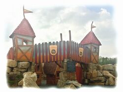 Steinreich Deutschland Erlebniswelt Kuenstlerische Holzgestaltung Kulturinsel Einsiedel 2013 - Eingang